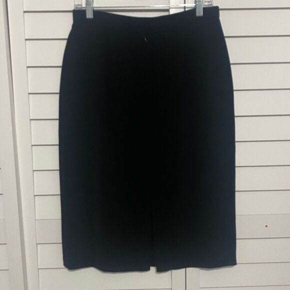 Black Midi Pencil Skirt for Work - Picture 2 of 5